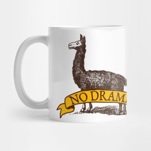 Vintage Llama No Drama cool design Mug